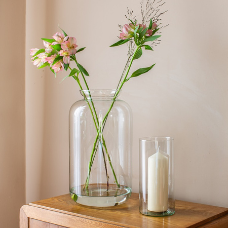 Glass jar vase W-524A H:41cm D:23cm