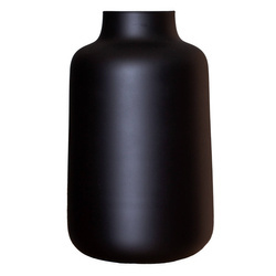 Black mat jar vase W-629 H:30cm D:18,5cm