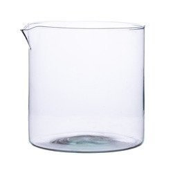 Glass cylinder vase H:15cm D:15cm with spout