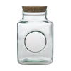 Glass jar vase  with side hole H:20cm D:13,5 cm WM-8P003A