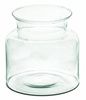 Glass jar vase H:20cm D:14cm W-332N