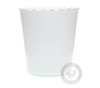 White glass flowerpot DS-1A optic straight H:15cm SALE