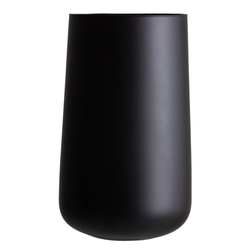 Black matt glass vase WL-113 H:35cm D:21,4cm 