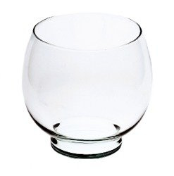 Glass vase W-325C H:15cm D:15cm