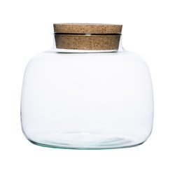 Glass jar WL-62 + cork H:18cm D:22cm