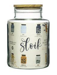 Glass jar vase H: 20cm D: 14.5cm WM-P001 + a plug with an elastic band