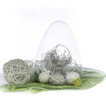 Glass terrarium egg W-655 H:24 cm D:19cm