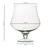 Glass cognac vase KK-3 H:21cm D:18cm
