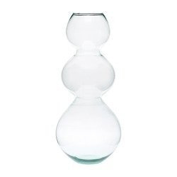 Bubble-shape glass vase W-400A H:40cm D:19cm