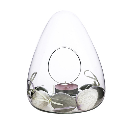 Glass terrarium egg W-655 H:24 cm D:19cm