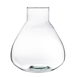 Glass vase W-378C H:28,5cm D:24,5cm