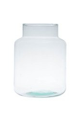 Glass jar vase H:25cm D:19cm W-395C1 OUTLET