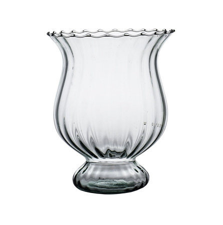 Glass vase W-202 H:20cm D:16cm optic