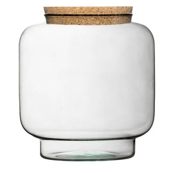 Terrarium glass vase W-719B+cork H:17 cm D:17 cm