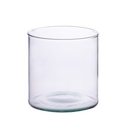 Glass cylinder vase H:15cm D:15cm