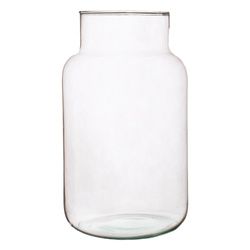 Glass jar vase H:29cm D:18cm W-395E1