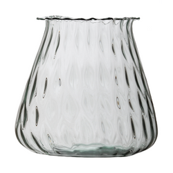 Glass vase W-414G collar diamond H:22cm D:23cm