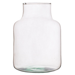 Glass jar vase W-395K2 H:20cm D:14,5cm
