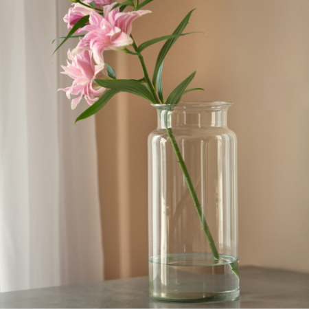 Glass jar vase W-332B1 H:40cm D:19cm