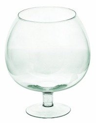 Glass cognac vase KK-2A H:22,5cm D:19cm