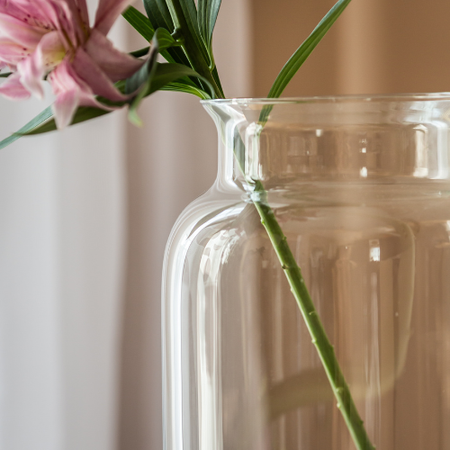 Glass jar vase W-332J H:30cm D:19cm