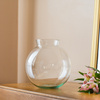 Glass ball vase W-487A H:20cm D:19cm