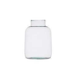 Glass jar vase H:25cm D:19cm W-395C1