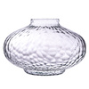 Recycled glass vase UFO hammered H:20cm D:31cm