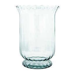 Glass vase Atena optic H:22,5cm D:17cm