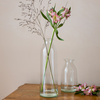 Glass bottle vase W-245B H:30cm D:9,5cm
