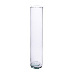 Glass cylinder vase H:30cm D:6cm