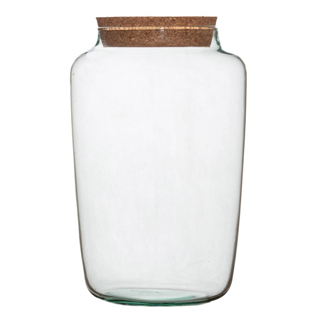 Glass terrarium vase  W-759+cork H:30cm D:17cm SALE