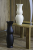 Decorative vase W-541 cream H: 40cm D: 15,5cm