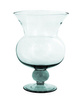 Stemmed glass vase W-392A H:24cm D:14cm