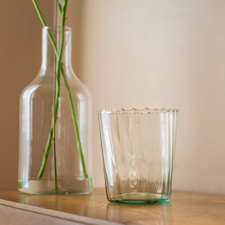 Glass flowerpot DS-1 optic H:15cm D:14cm