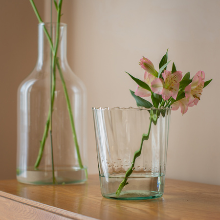 Glass flowerpot DS-1 optic H:15cm D:14cm