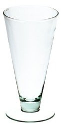 Stemmed glass vase W-148 H:20cm D:10,5cm