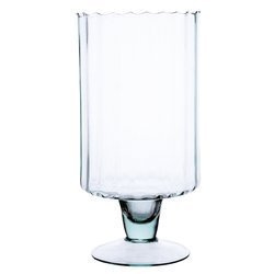 Stemmed glass vase W-197 optic H:35cm D:18cm