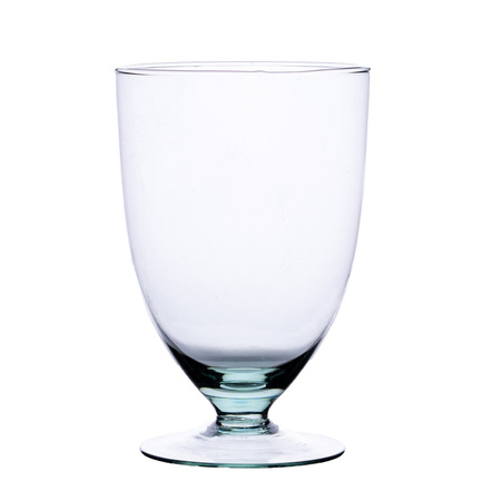 Glass stemmed vase WD-5 H:17,5cm D:12cm