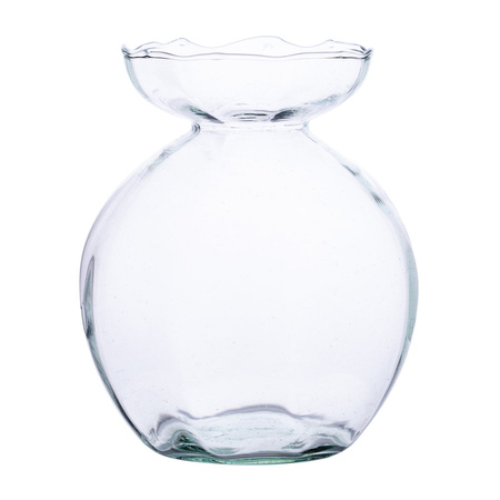 Glass vase W-288 optic H:20cm D:17cm