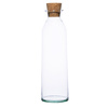 Glass bottle vase W-245B+cork H:32cm D:9,5cm