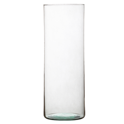 Glass cylinder vase H:41cm D:11cm