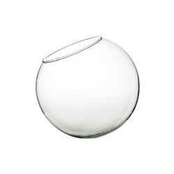 Glass ball vase D-20MD H:17cm D:20cm