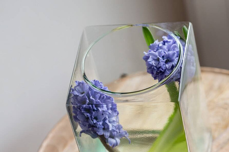 Square glass vase  KW-3 H:25cm D:11,5 OUTLET
