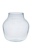 Glass jar vase W-456A coffee H:19cm D:19cm