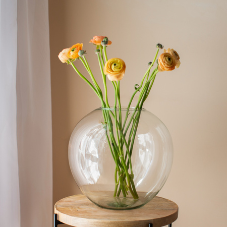 Glass fish bowl vase W-601