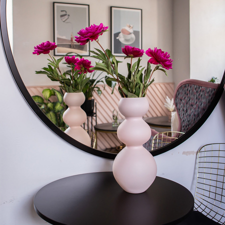 Decorative bubble vase W-400A powder pink H:40cm D:19cm