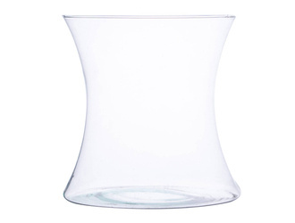 Glass vase W-127A H:20cm D:19,5cm