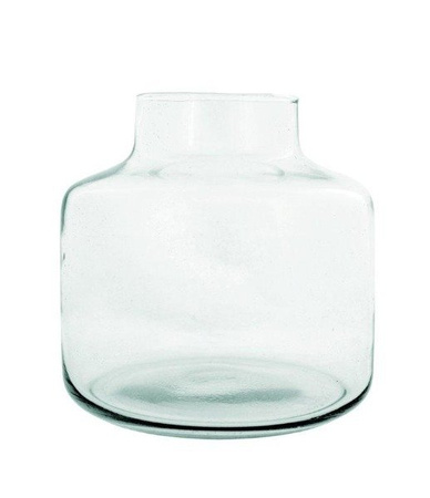 Glass vase W-395A H:21,5cm D:21,5cm SALE