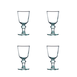 Glass 1182 set of 4 H:15,5cm, D:8,4cm